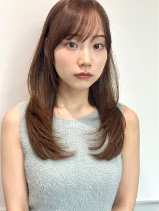ミディアム カラー 🩰ナチュラル可愛い kamicare🩰のヘアスタイル