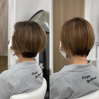 ショート カラー 相武台ショート特化 💐川崎希💐のヘアスタイル