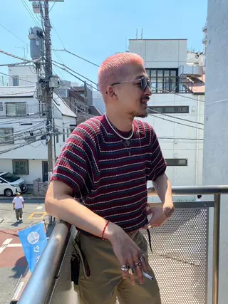 メンズ 山影✨バレイヤージュ ハイライト✨メンズ◎のヘアスタイル