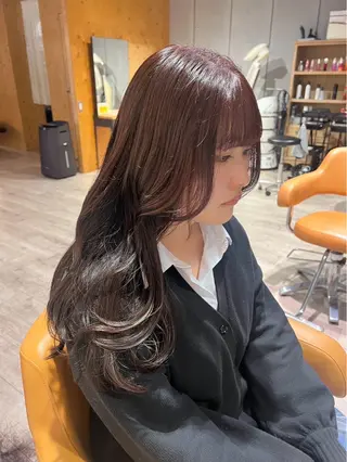 カラー カラーモデル募集 木村 萌花のヘアスタイル