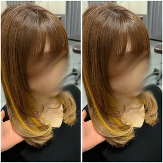 セミロング 森島 愛梨のヘアスタイル