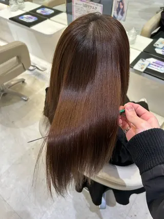 ロング 髪質改善・縮毛矯正 濱　泰賀のヘアスタイル