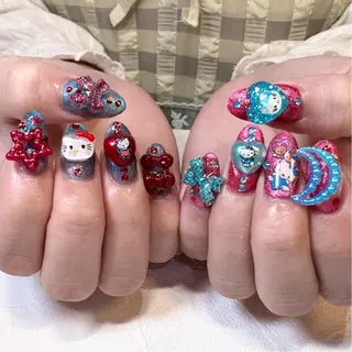 ネイル RIEKO🍒 ワンホン♡推しネイルのネイルデザイン