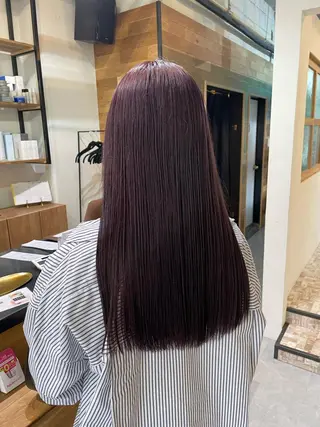 ロング カラー 高梨 菜々のヘアスタイル