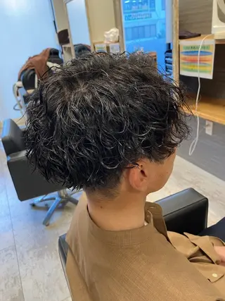 パーマ メンズ メンズ特化/パーマ/ フェードWATARUのヘアスタイル