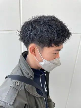 ショート パーマ メンズ 辻堂メンズ特化 YU-YAのヘアスタイル