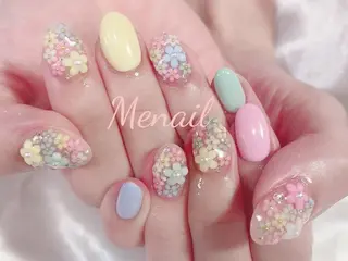 ネイル 🤍POP可愛い🧸 Menailのネイルデザイン