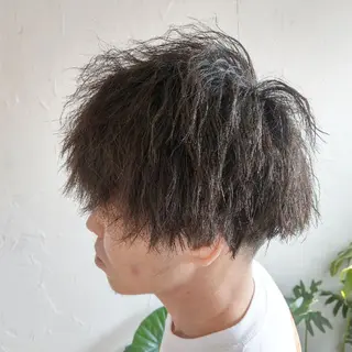 ショート パーマ メンズ Add9 柳田健登のヘアスタイル