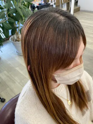 セミロング 足利/透明感カラー/ GRACE/りおのヘアスタイル