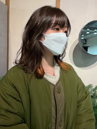 ミディアム ハイトーンカラー/ 田中和磨のヘアスタイル