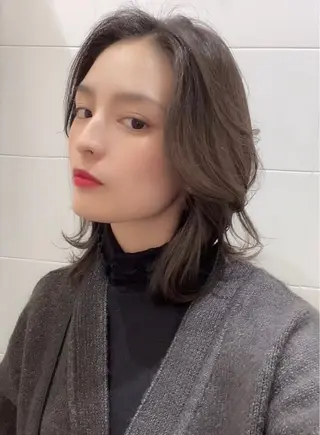 ミディアム カラー メンズ特化 店長 松元のヘアスタイル