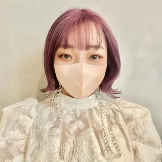 ショート カラー 🤍髪質改善➕透明感 カラー🤍川上葵のヘアスタイル