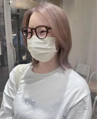 ミディアム カラー nakahara madokaのヘアスタイル