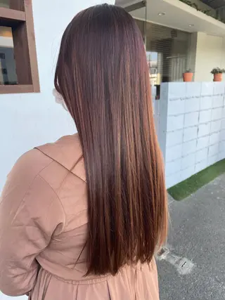 ロング カラー 美容室 Jフィドルファドル所属・わきた かずなのヘアスタイル