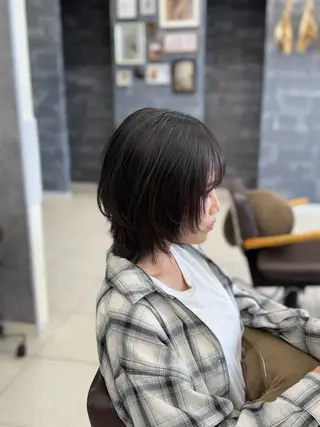 ショート 🪼かえで🪼臼井 カラー/縮毛矯正のヘアスタイル