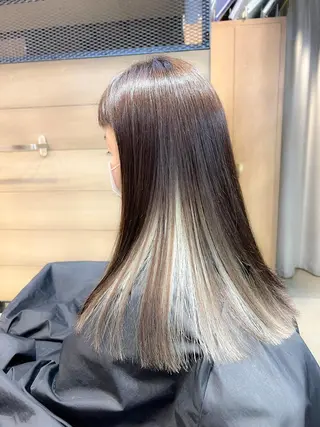 ロング カラー youres hair 髪質改善トリートメント&ヘッドスパ  新宿三丁目店【ユアーズヘア】所属・🦋透明感カラー 👑NODOKA🦋のヘアスタイル