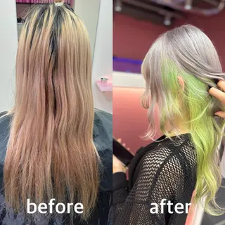 ロング 田中麻鈴/ハイトーン /ミルクティーのヘアスタイル