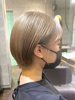 ショート カラー LATTE所属・𝑺𝒂𝒌𝒊 🩶マンツーマン施術のヘアスタイル