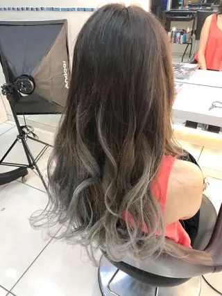 ロング カラー 髪質改善/美髪矯 正ヤマモトハルキのヘアスタイル