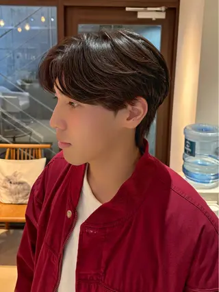 ショート パーマ メンズ カルマパーマ韓国ヘア shiryuのヘアスタイル