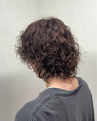 パーマ メンズ 透明感カラー/ ダブルカラー /ソラのヘアスタイル