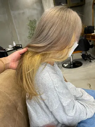 セミロング カラー spooopy所属・🕊大垣 めぐみ🕊のヘアスタイル