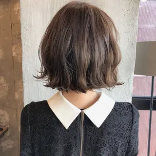 ショート カラー パーマ 森山 陽菜のヘアスタイル