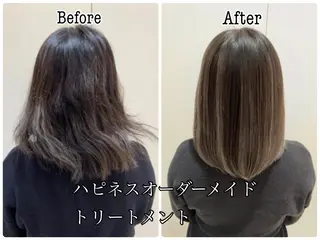 ミディアム 農添 杏のヘアスタイル
