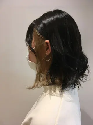 ミディアム カラー 髪質改善✨ 風間里咲【西荻窪】のヘアスタイル