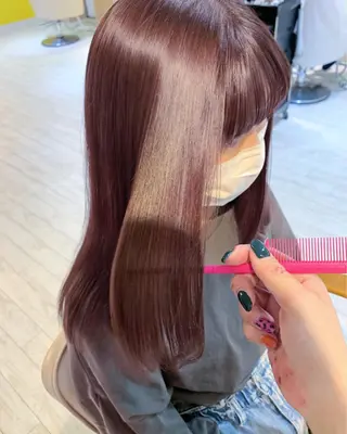 ミディアム カラー ヘアアレンジ ブリーチなし/ レイヤー🌿runaのヘアスタイル