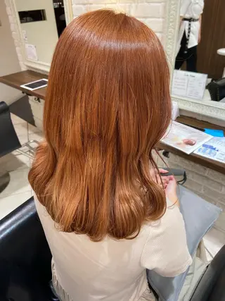 セミロング 韓国風ヘア♡ runaのヘアスタイル