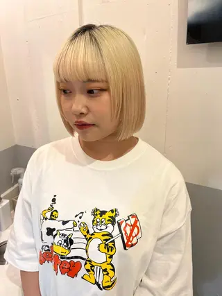 ショート 頭皮につけないカラー /白髪ぼかし/実加永のヘアスタイル