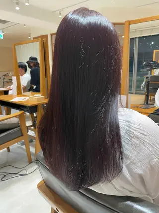 ロング カラー レイヤー/韓国ヘア /顔周り/大久保貴之のヘアスタイル