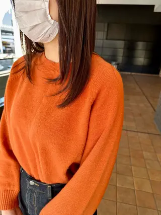 セミロング ⭐️透け感カラー /齊藤容史⭐️のヘアスタイル