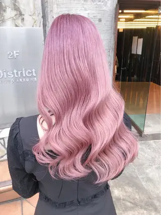 ロング カラー 💕誰より可愛い💕 ピンク🎀YUUKAのヘアスタイル