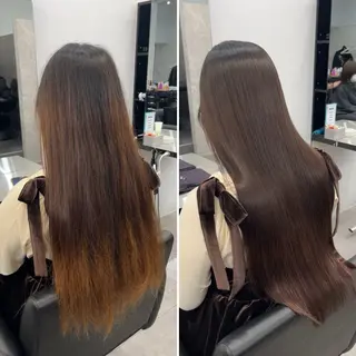 ロング 髪質改善/縮毛矯正 梅田茶屋町/西尾祐作のヘアスタイル