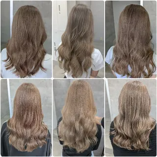 セミロング カラー ミルクティー特化 🌈島内 琢真🌈のヘアスタイル