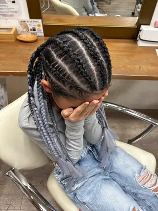 ヘアアレンジ KR2S中百舌鳥所属・🇰🇷羽エク/ シールエクRYOKAのヘアスタイル