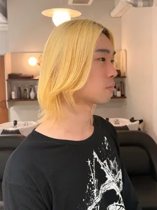 ミディアム メンズ Yin Yang 下北沢所属・エイヤ/メンズパーマ 🪮/カラー🌈のヘアスタイル