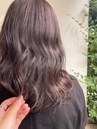 セミロング カラー 高橋 涼香のヘアスタイル