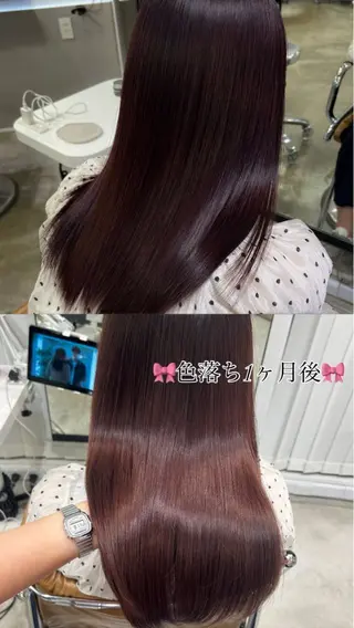 セミロング カラー Memories所属・🧣艶カラー・ヘア セット Chie🧸のヘアスタイル