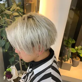 ショート カラー メンズ mee.urawa所属・似合わせショート×透 明感/やじまたかしのヘアスタイル