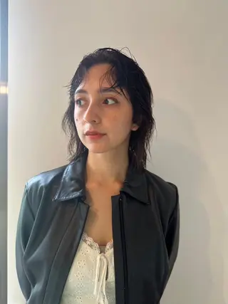 ミディアム カラー パーマ CEINE+ officialのヘアスタイル