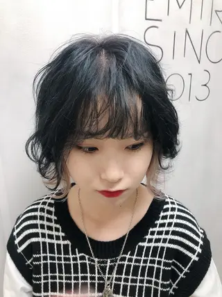 ショート カラー OAK溝の口 𖠋SHINYAのヘアスタイル