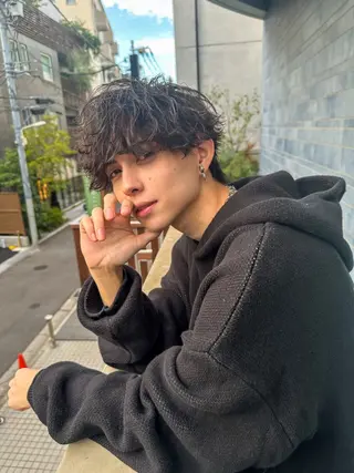 ショート パーマ メンズ メンズ特化🧞‍♂️ ASHU🧞‍♂️のヘアスタイル