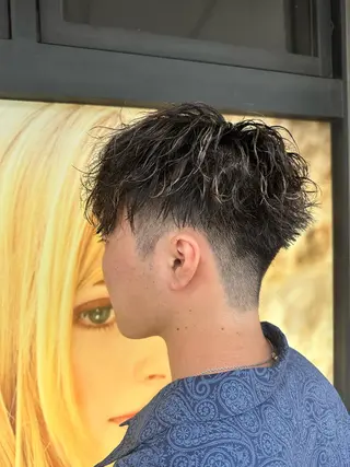 カラー パーマ メンズ IwAsh中山所属・✂︎メンズバレイ ヤージュ✂︎露木智也のヘアスタイル