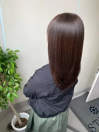 セミロング カラー ママ美容師まつげ 🤍まき🤍のマツエク・マツパデザイン