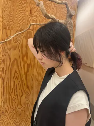 セミロング カラー ヘアアレンジ 村岡 夏美のその他イメージ
