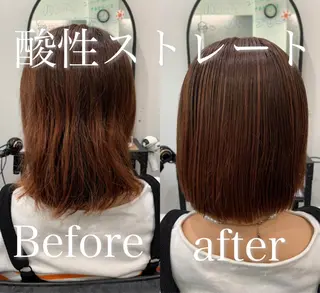 ミディアム 【酸性ストレート】 宮下和明のヘアスタイル