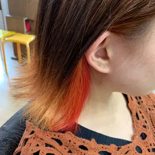 ミディアム カラー R ri R takagiのヘアスタイル